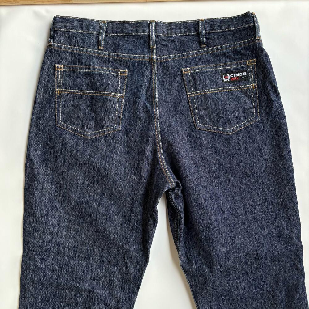 CINCH MENS WRX FR FLAME RESISTANT JEANS SIZE 40x30 BOOT CUT HEAVY DUTY WESTERN - Picture 7 of 15